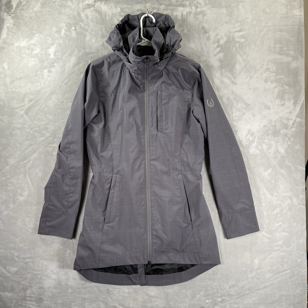 Kerrits Jacket women's Small Equestrian Full Zip Packable Hood Softshell Outdoor